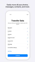 Migrer vers iOS screenshot
