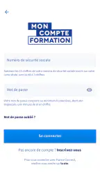 Mon compte formation screenshot