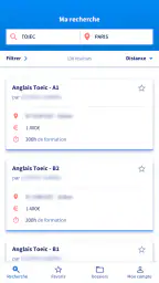 Mon compte formation screenshot