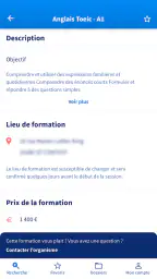 Mon compte formation screenshot