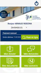 Mon espace SIGH screenshot