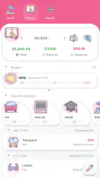 Money+ Mignon budget dépenses screenshot