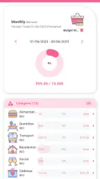 Money+ Mignon budget dépenses screenshot