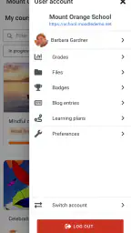 Moodle screenshot
