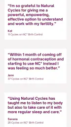 Natural Cycles screenshot