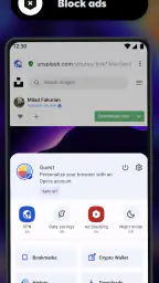 Navigateur Opera bêta screenshot