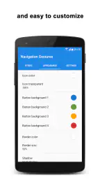 Navigation Gestures screenshot