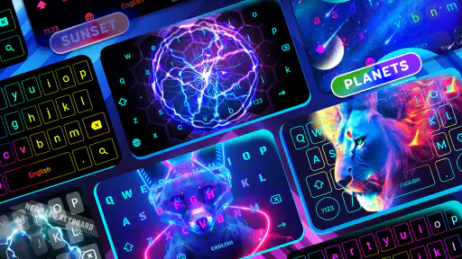Neon LED Keyboard: Clavier LED screenshot