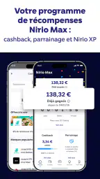 Nirio, services de paiement screenshot