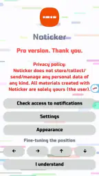 Noticker - Notification Ticker screenshot