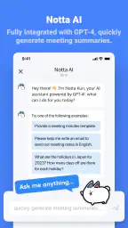 Notta - Dictée & Transcription screenshot