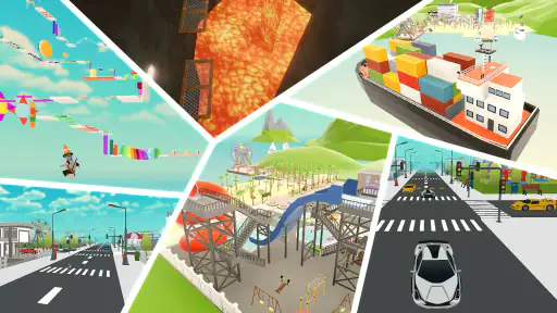 Obby Block World: Craft City screenshot