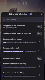 Octopi Launcher screenshot