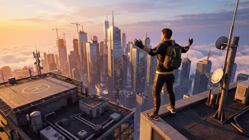 Only Going Up Rooftop: Parkour screenshot