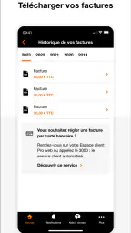 Orange Pro, espace client pro screenshot
