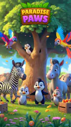 Paradise Paws: Merge Animals screenshot