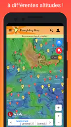 Paragliding Map screenshot
