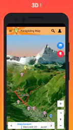 Paragliding Map screenshot