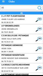 Pétanque Calendriers Concours screenshot