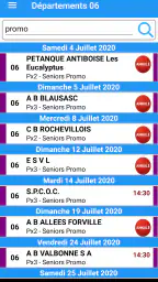 Pétanque Calendriers Concours screenshot