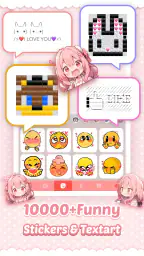 Pink Cute Hippo Thème screenshot