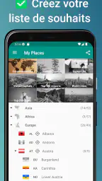 Places Been - Carte de voyage screenshot