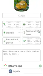 Planificateur de légumes screenshot