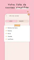 Planning repas semaine screenshot