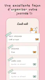 Planning repas semaine screenshot