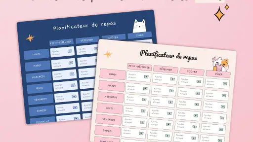 Planning repas semaine screenshot