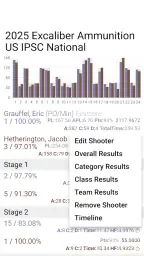 PractiScore Competitor screenshot