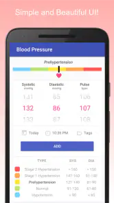 Pression artérielle screenshot