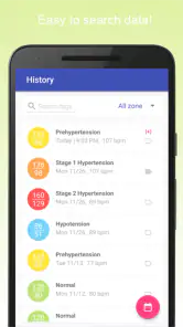 Pression artérielle screenshot