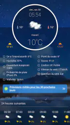 Prévisions météo en temps réel screenshot
