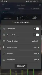 Prévisions météorologiques screenshot
