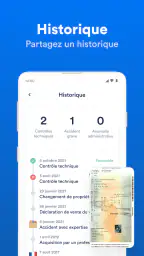 Carnet d'entretien, historique screenshot