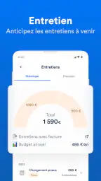 Carnet d'entretien, historique screenshot