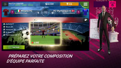 Pro 11 - Football Manager Game screenshot