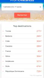 Promovacances : Vols, Séjours screenshot