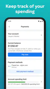 Publicités Facebook screenshot