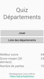 Quiz Départements screenshot