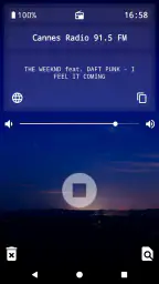 Radio-Réveil + screenshot