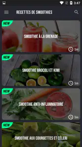 Recettes de smoothies screenshot