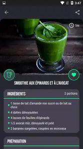 Recettes de smoothies screenshot