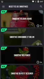 Recettes de smoothies screenshot