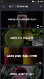 Recettes de smoothies screenshot