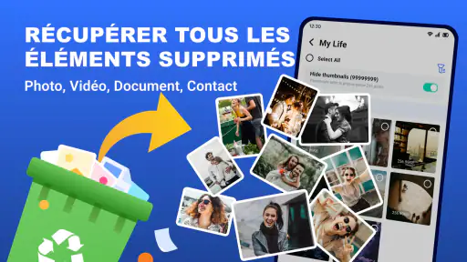 Récupération de photos screenshot