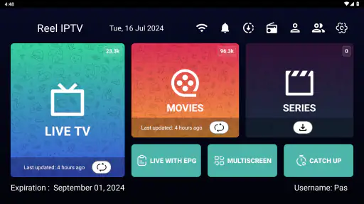 Reel IPTV Player screenshot