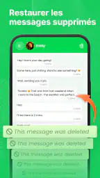 Restaurer les messages suprime screenshot