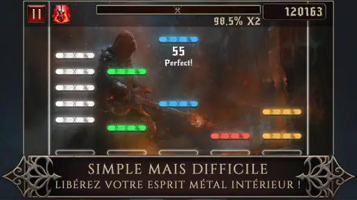 Rhythmetallic: Rock Guitar Tap screenshot